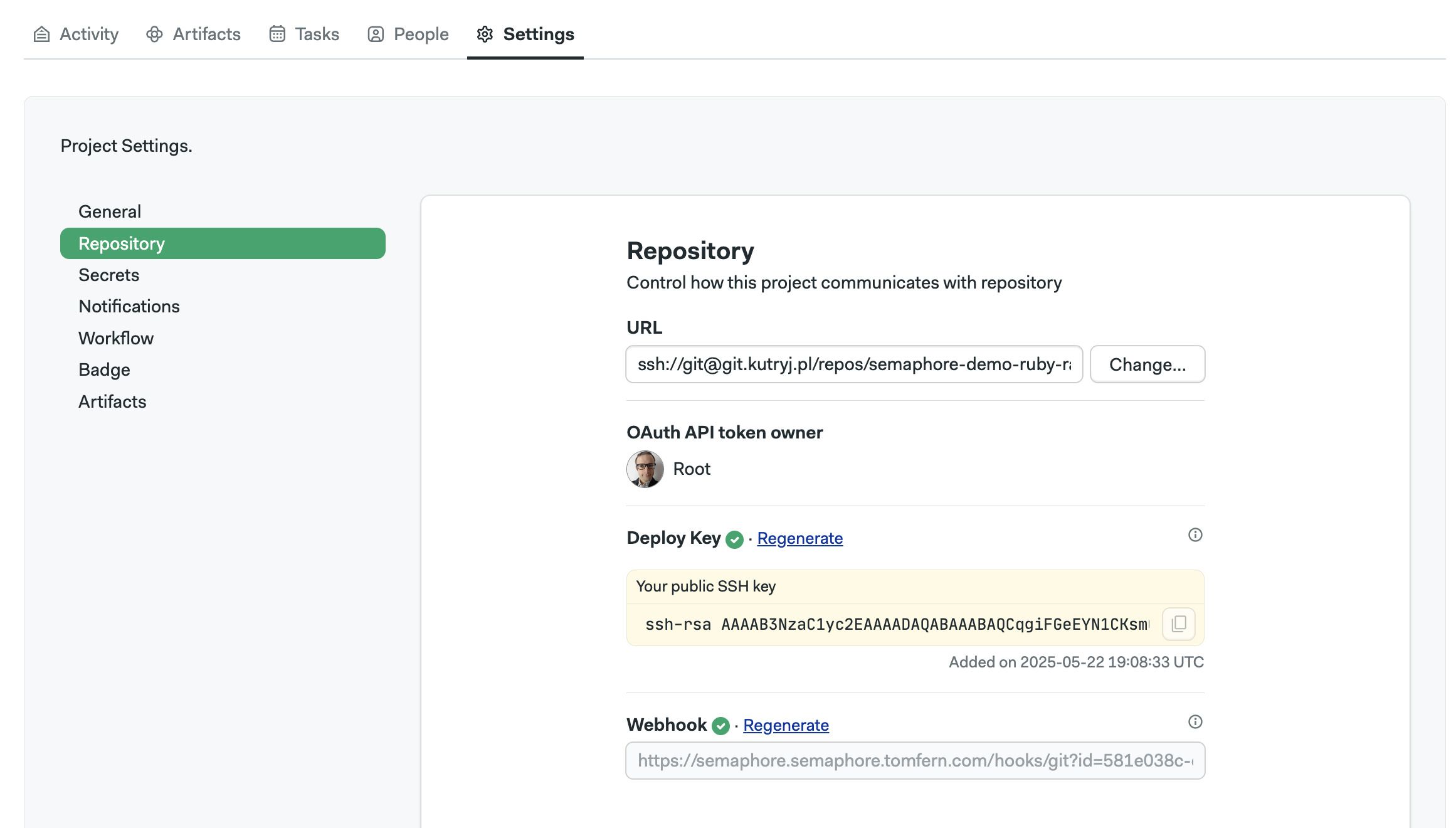 Select starter workflow