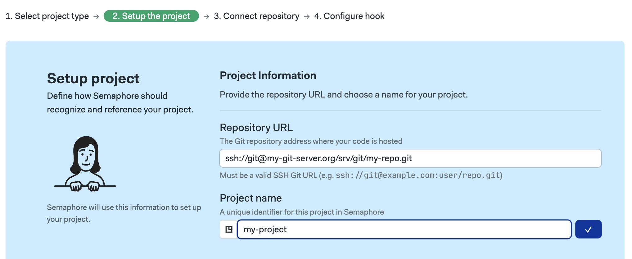 Set repository URL