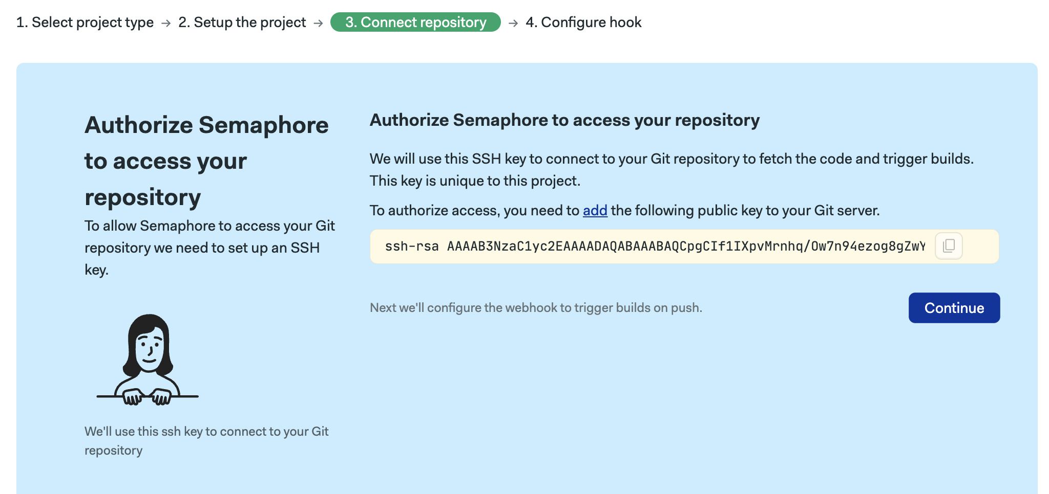 Copy SSH key