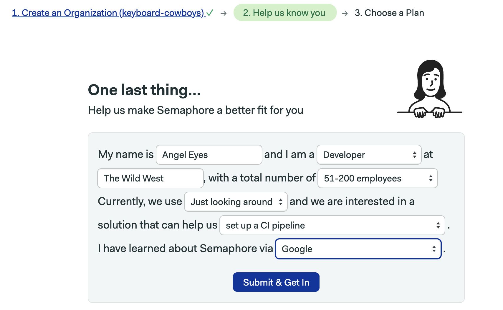 Onboarding survey
